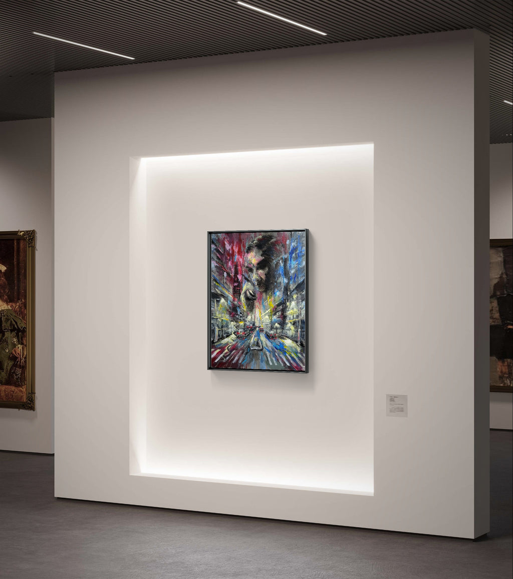 City's Veil of Ambition (Original Painting )