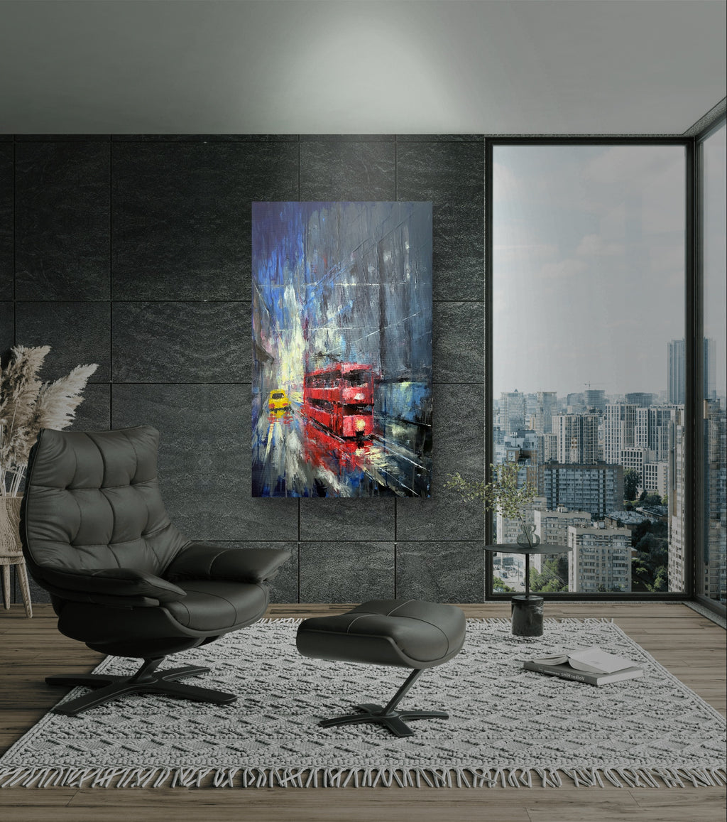 Reflections: A Rainy Journey (Printing on Canvas)