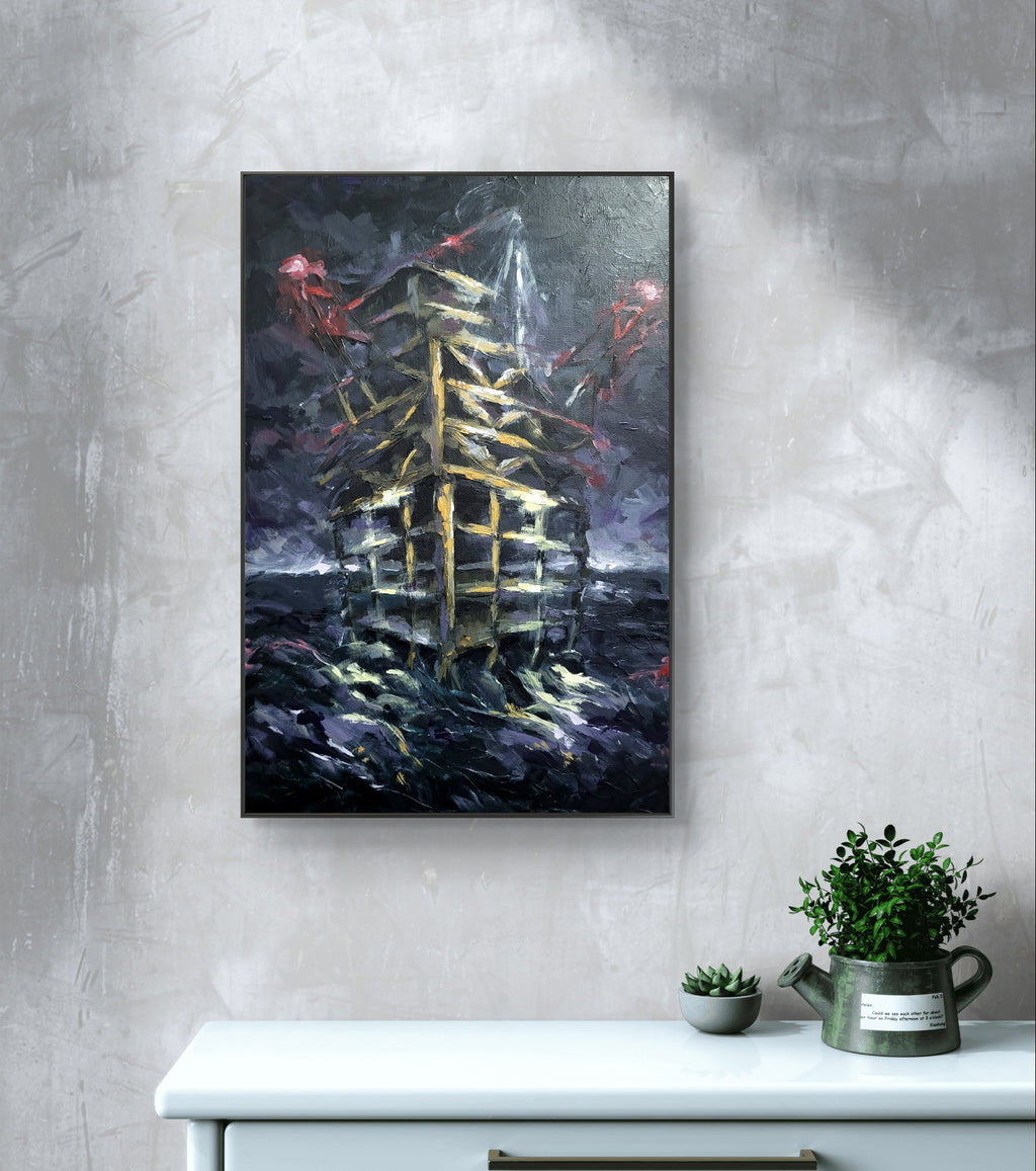 Solitude in the Depths (Original Painting)