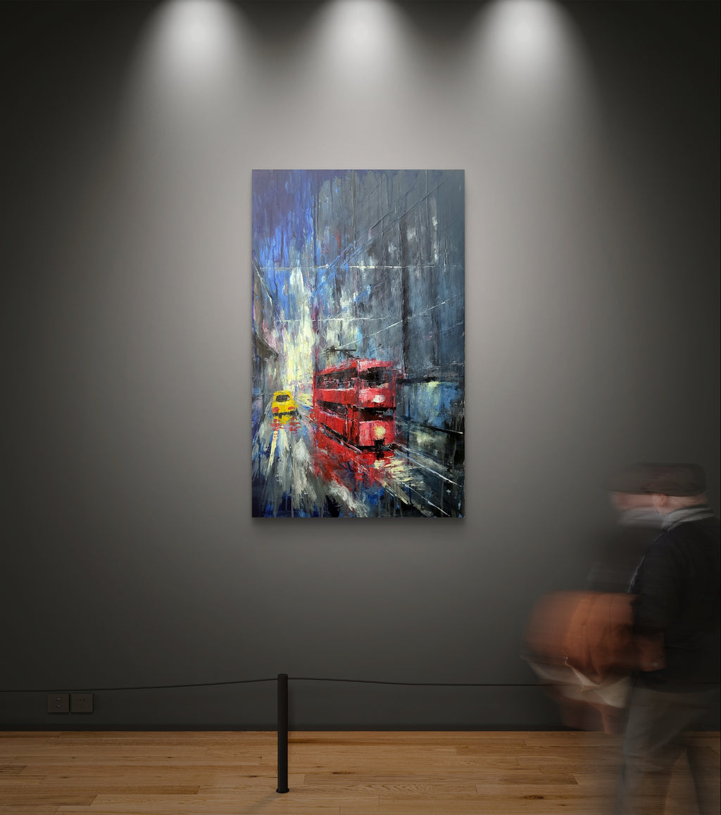 Reflections: A Rainy Journey (Printing on Canvas)