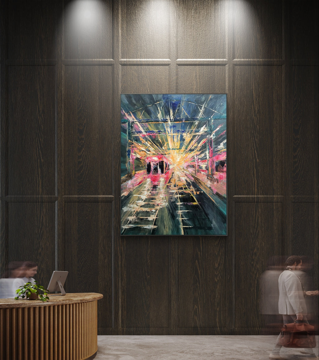 Rhythms of Transit (Original Painting)