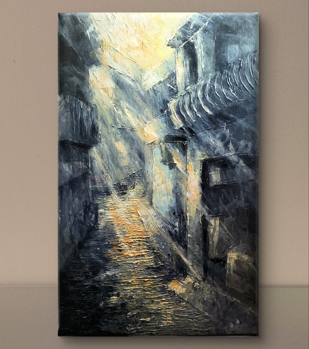 Silent Streets at Dawn (Original Painting)