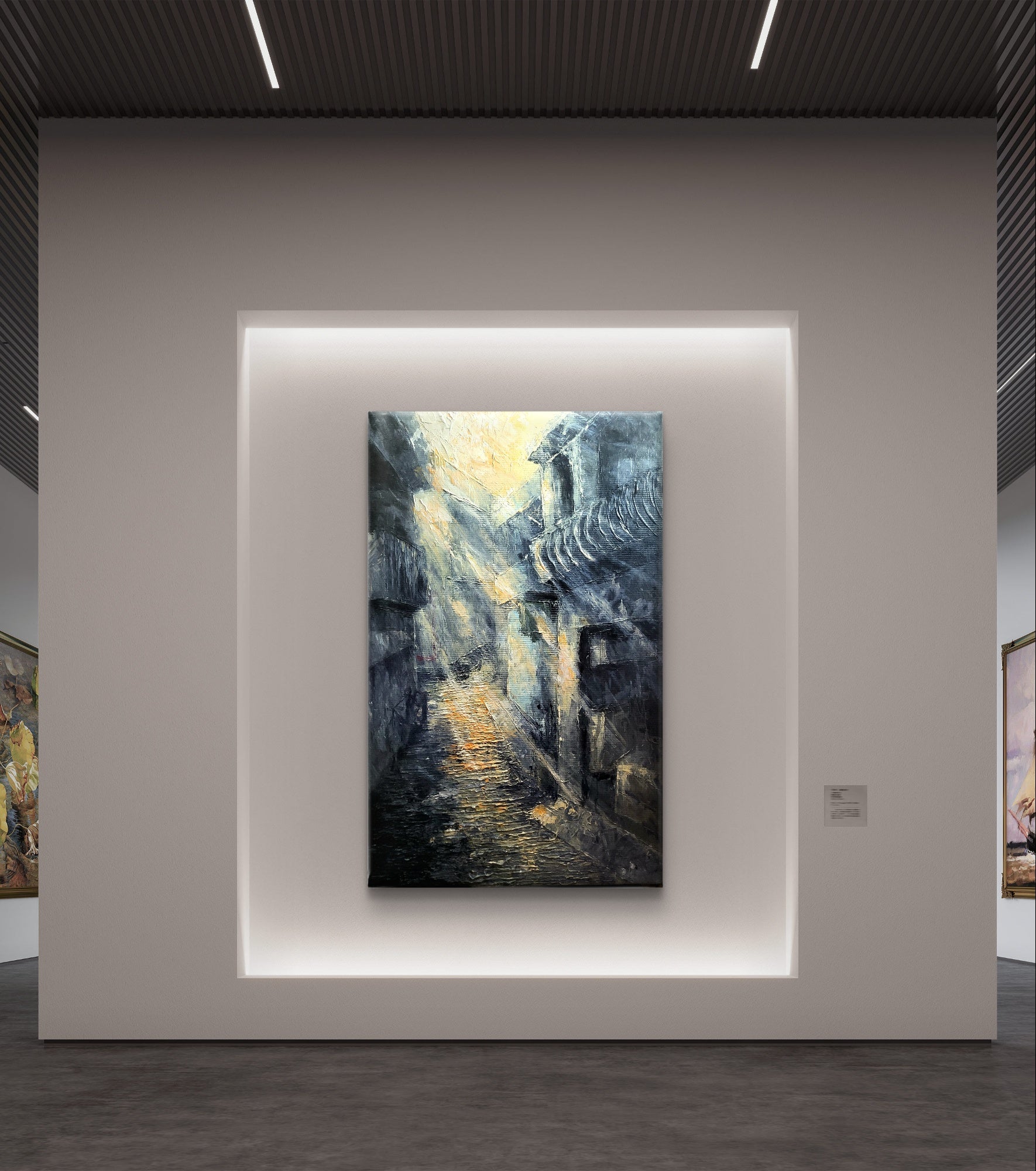 Silent Streets at Dawn (Original Painting)